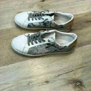 Vintage Havana star sneakers bianca gold snake multi size 9.5